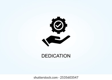 Dedication Vector Or Logo Sign Symbol Illustration