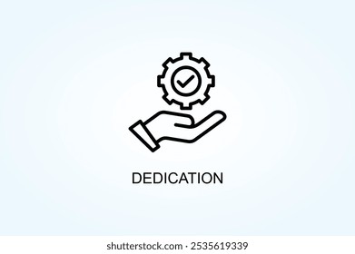 Dedication Vector Or Logo Sign Symbol Illustration