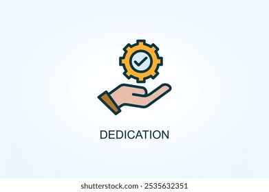 Dedication Vector Or Logo Sign Symbol Illustration