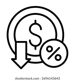 Deductible Icon Element For Design And Vector