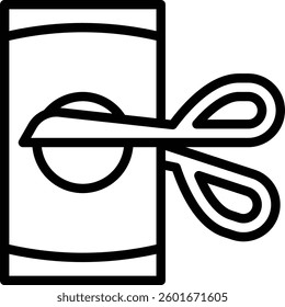 Deduction Icon. Cutback Icon concept