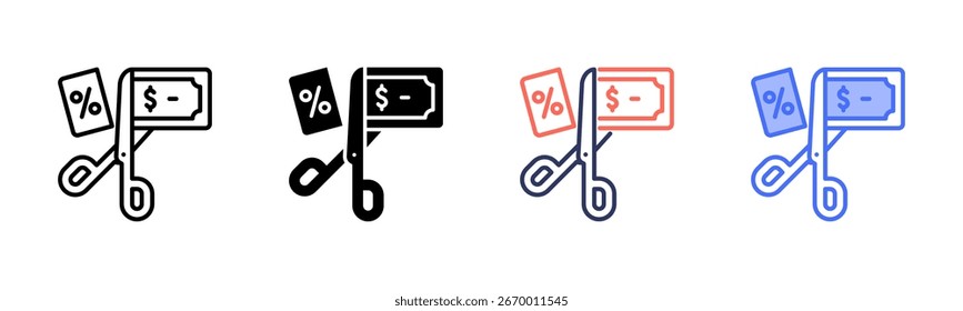 Deduction icon set multiple style collection