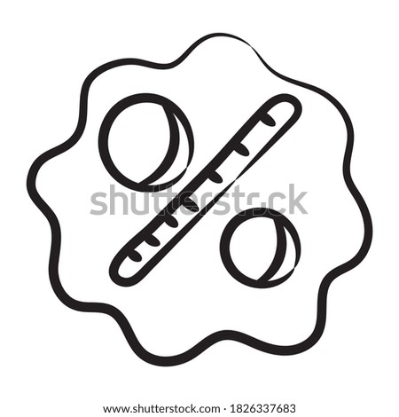 A deduction or reduction, vector of discount coupon 