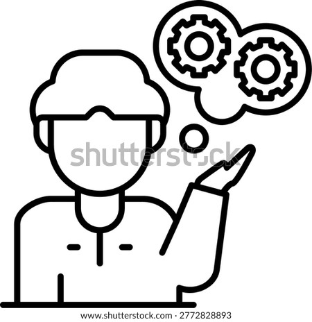 Deductive Reasoning Illustration vector Icon Design
