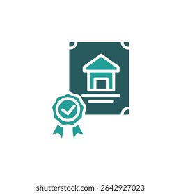 deed icon. vector.Editable stroke.linear style sign for use web design,logo.Symbol illustration.