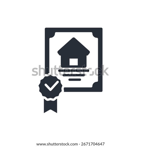 deed icon. vector.Editable stroke.linear style sign for use web design,logo.Symbol illustration.