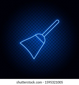 deeding, bottle neon icon. Blue neon vector icon