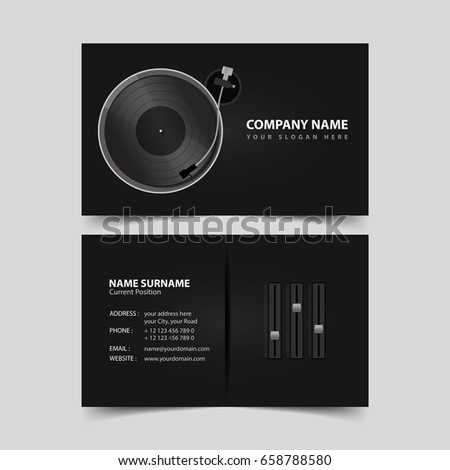 Deejay Business Card Template.