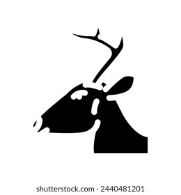 deep animal glyph icon vector. deep animal sign. isolated symbol illustration