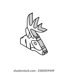 deep animal zoo isometric icon vector. deep animal zoo sign. isolated symbol illustration