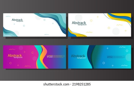 deep banner design with trendy gradient color combination with halftone effect on abstract lines. Element design. vector illustrator.