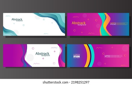 deep banner design with trendy gradient color combination with halftone effect on abstract lines. Element design. vector illustrator.