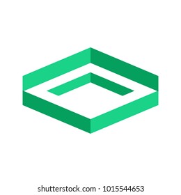 Deep Block Level Icon Symbol Graphic Design