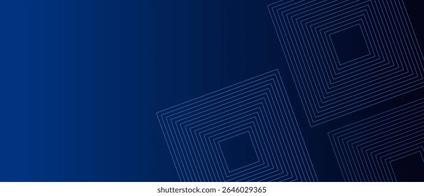 Deep blue abstract background with subtle hexagon patterns, transitioning to dark. Represents technology, data, innovation, and futuristic concepts for digital business