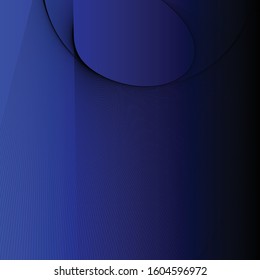 Deep blue art abstract technology vector background, template, 3d lines concept