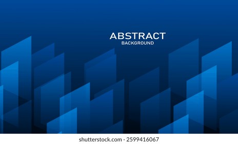 Deep blue background featuring a futuristic design with abstract shapes composition, creating a sleek and modern look. Perfect for branding, web design, posters, and digital artwork