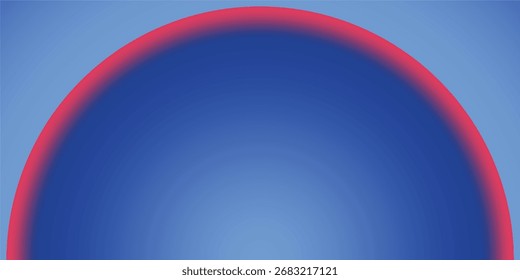 Ein tiefblauer Hintergrund mit einem weichen rosa Farbverlauf, der eine große gekrümmte Form auf dem oberen Teil bildet.