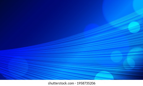 deep blue banner vector with glowing rays and lines of white blurred light vector, waves vector, bokeh lights, advertisement banner, stylish luxury feel, Linkedin banner, Facebook cover, webinar