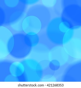 Deep blue bokeh abstract square seamless pattern