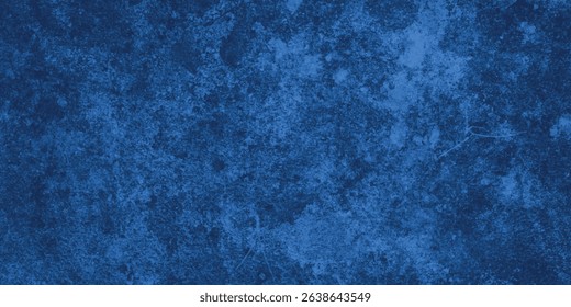 Deep blue canvas with subtle contrasts, distressed edges, and organic center shape

