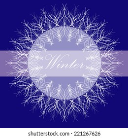 Deep blue card