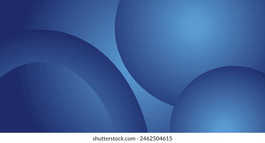 Deep Blue Circle Shape Gradient Background