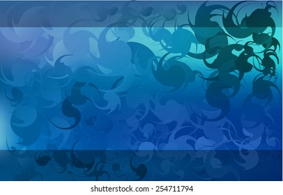 Deep blue color blot  abstract background