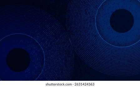 Deep Blue Concentric Circle Abstract Pattern Background for Tech and Design Projects, ideal for modern visuals, creative wallpapers, and stylish digital backdrops that enhance presentations