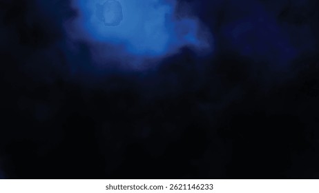 Deep Blue Fog Texture Background – Mysterious Abstract Night Smoke Design