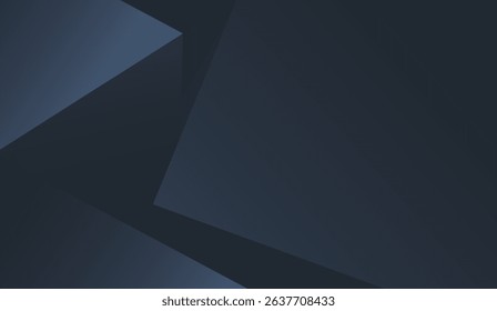 Deep Blue Geometric Shadows: Modern Abstract Background with Sharp Angles and Subtle Gradients for Dynamic Visual Appeal and Versatile Creative Applications