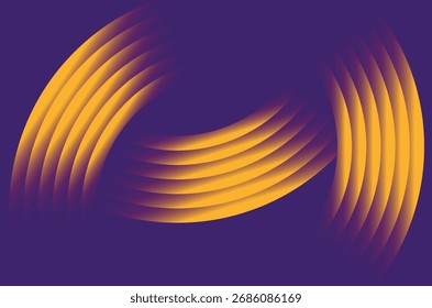 Arte de Gradiente de Fluxo de Vidro Azul Profundo