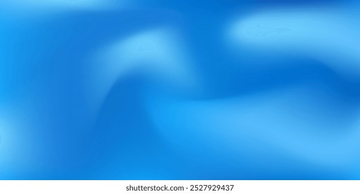 Deep Blue Gradient Background, Abstract Soft Texture. Vector Wave Gradation Pattern