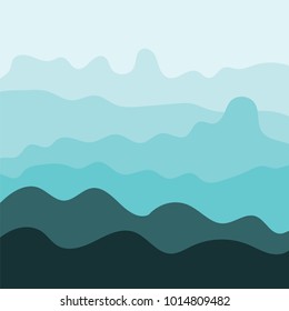 Deep Blue and Green Sea. Background vector pattern