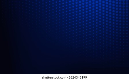 Fundo de padrão de meio-tom azul profundo com efeito de gradiente, design abstrato moderno para mídia digital e projetos criativos, fundo versátil e de alta resolução