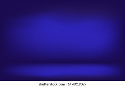 Deep blue light room background