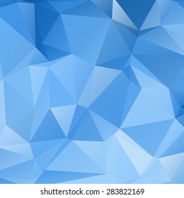 Deep blue ocean  abstract geometric rumpled triangular low poly style vector illustration graphic background