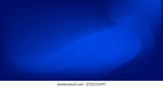 Deep blue ocean gradient wallpaper. Abstract deep dark navy underwater background. Night sky and deep water surface design. Blur sea backdrop for presentation, brochure, poster, banner. Vector