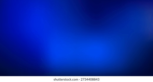 Deep blue ocean gradient wallpaper. Abstract deep dark navy underwater background. Night sky and deep water surface design. Blur sea backdrop for presentation, brochure, poster, banner. Vector