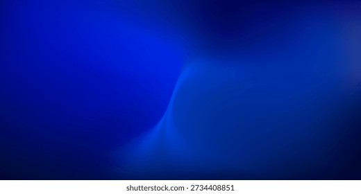 Deep blue ocean gradient wallpaper. Abstract deep dark navy underwater background. Night sky and deep water surface design. Blur sea backdrop for presentation, brochure, poster, banner. Vector