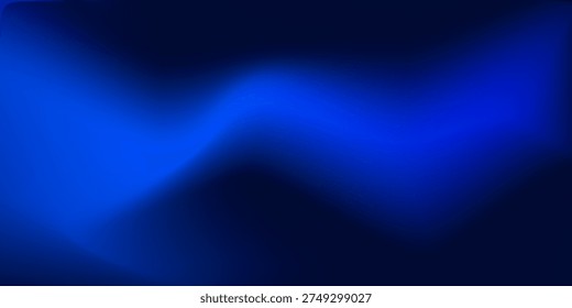 Deep blue ocean gradient wallpaper. Abstract deep dark navy underwater background. Night sky and deep water surface design. Blur sea backdrop for presentation, brochure, poster, banner. Vector