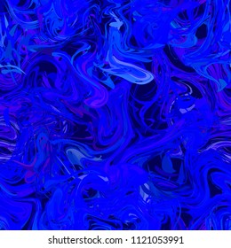 Deep blue paint splash on dark background, seamless pattern