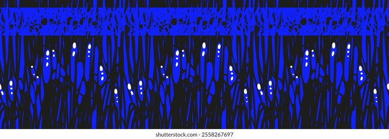 Deep blue pattern, endless. Lights of the night.