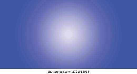 Un degradado radial azul profundo crea un fondo cautivador. Un resplandor blanco brillante emana del centro, desvaneciéndose hacia afuera en el azul más oscuro. Este diseño suave y abstracto ofrece una estética limpia y moderna con un amplio espacio para texto u otros Elementos gráficos.