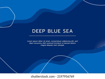 Deep Blue Sea Abstract Background