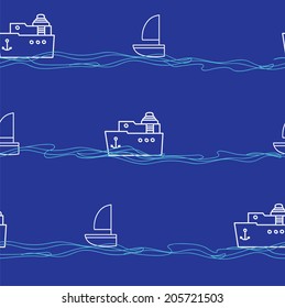 Deep blue seamless for children