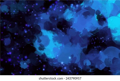 Deep blue sky vector background