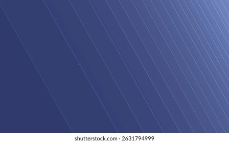 Tief blaue schräge Linien: Moderner minimalistischer Hintergrund für Technologie- und Designprojekte mit subtilen Farbverläufen und geometrischer Präzision, die visuelle Tiefe bieten
