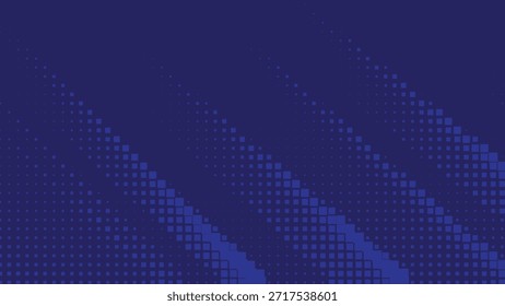Padrão de meio-tom de onda quadrada azul profundo tecnologia de fundo Vetor ilustração