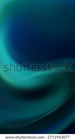 Deep Blue and Teal Underwater Abstract Flow
