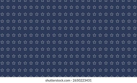 Deep blue vector background with subtle light blue star outlines. Perfect for modern, celestial, or elegant designs.
